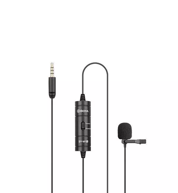 Microfono a clip BOYA BY-M1S, jack 3.5mm