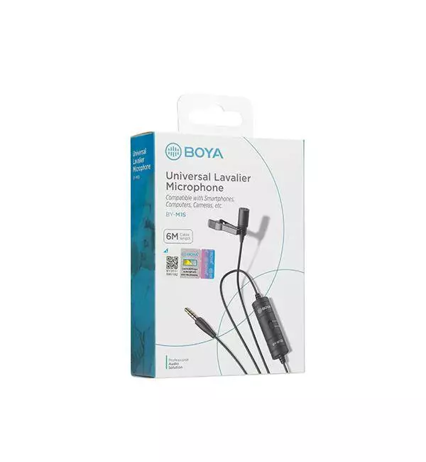 BOYA BY-M1S Lapel Microphone, 3.5mm jack