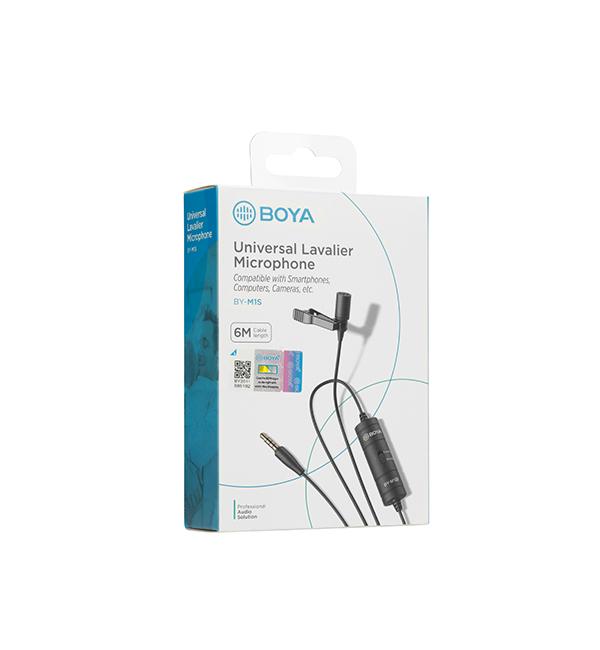 BOYA BY-M1S Lapel Microphone, 3.5mm jack