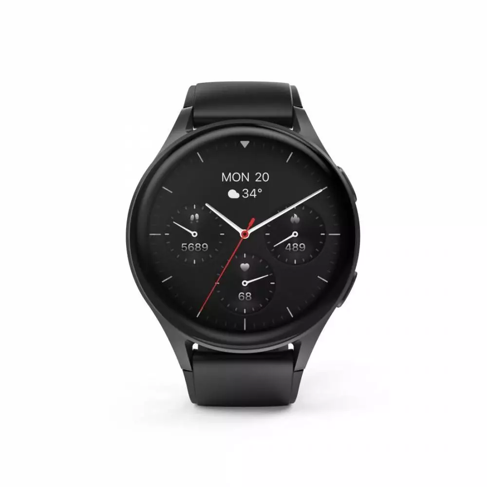 HAMA Смартчасовник "8900", GPS, AMOLED 1.43", SP02,Alexa, черен
