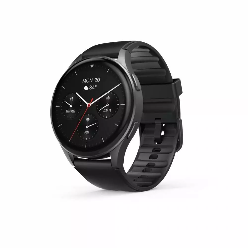 HAMA Смартчасовник "8900", GPS, AMOLED 1.43", SP02,Alexa, черен