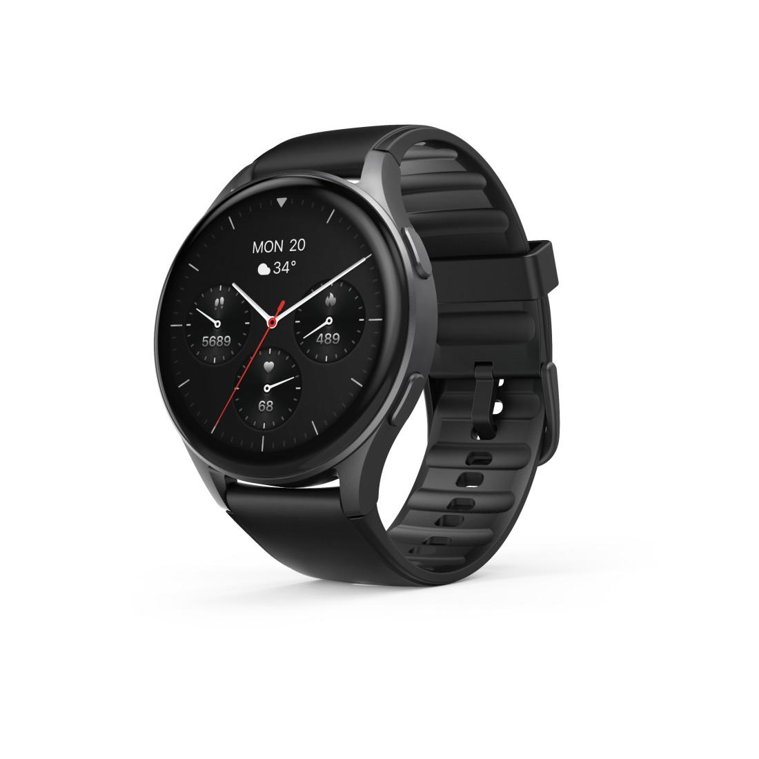 HAMA Смартчасовник "8900", GPS, AMOLED 1.43", SP02,Alexa, черен