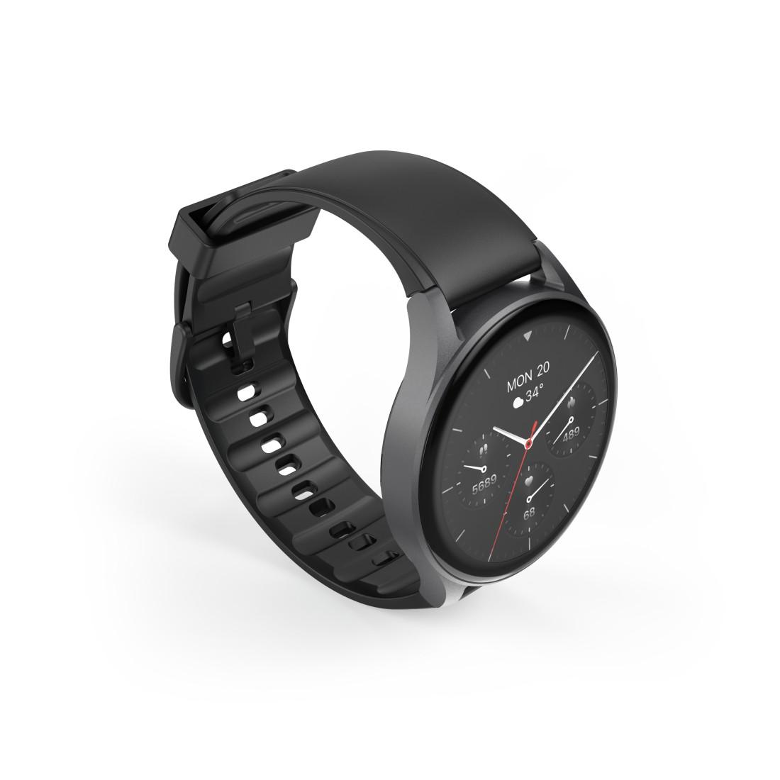 HAMA Смартчасовник "8900", GPS, AMOLED 1.43", SP02,Alexa, черен