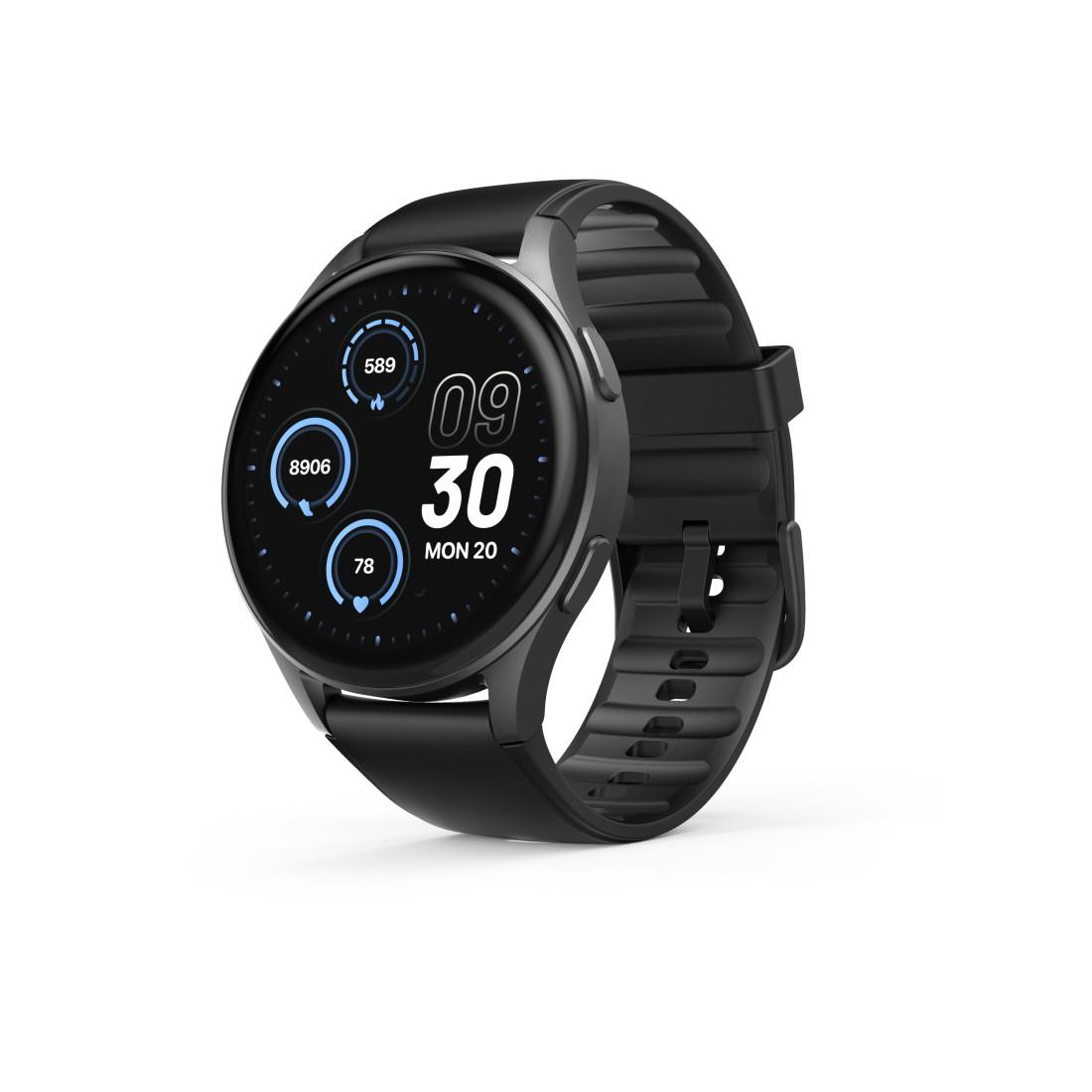 HAMA Смартчасовник "8900", GPS, AMOLED 1.43", SP02,Alexa, черен