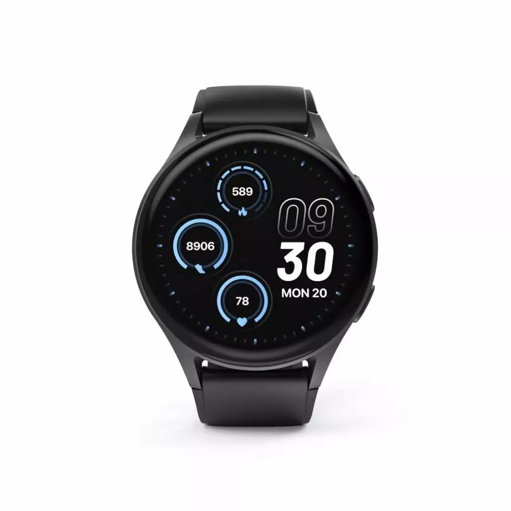 HAMA Смартчасовник "8900", GPS, AMOLED 1.43", SP02,Alexa, черен