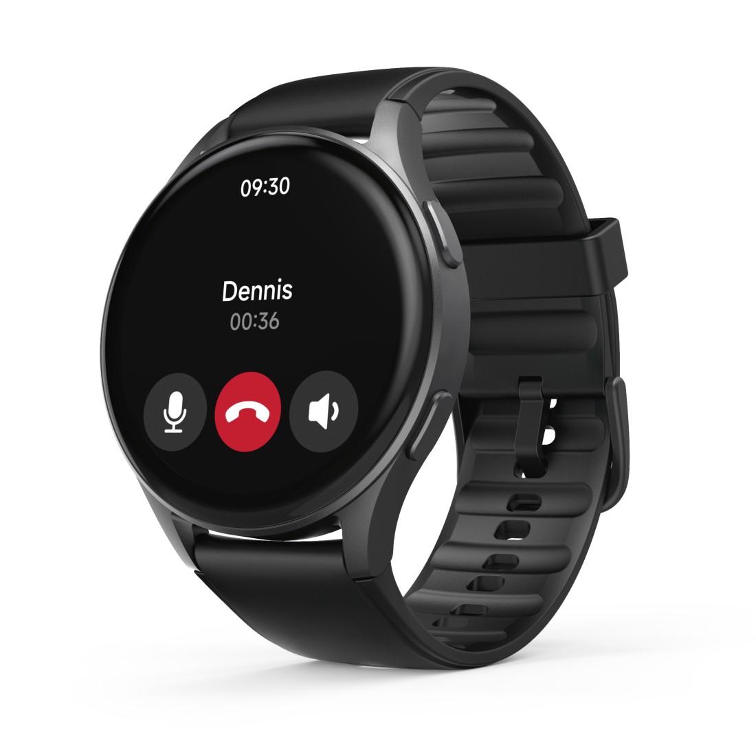 HAMA Смартчасовник "8900", GPS, AMOLED 1.43", SP02,Alexa, черен