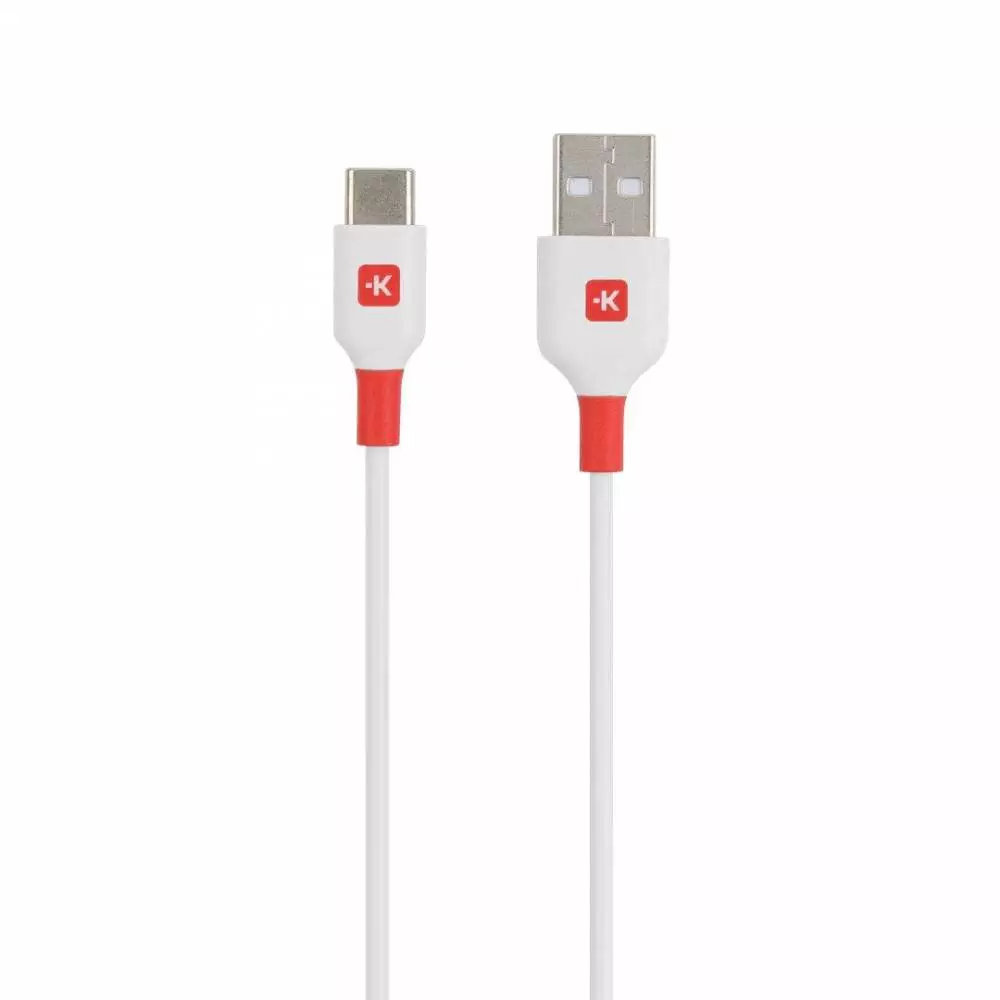 Câble Skross, USB-C - USB-A 2.0 mâle, 2.0m, Blanc