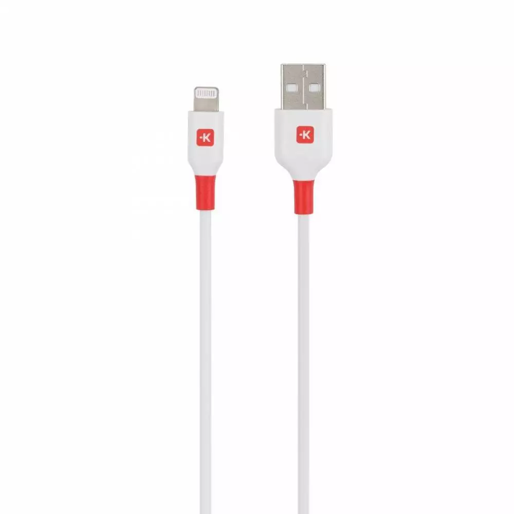 Câble Skross, Lightning - USB-A 2.0 mâle, 1.2 m, Blanc