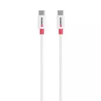 Кабел Skross, USB-C - USB-C 2.0 мъжко, 1.20 м, Бял