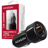 Зарядно за кола AXAGON PWC-QC5 car charger Smart 5V 2,4A + QC3.0, 30W, black