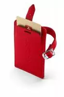Етикетник за багаж Skross Luggage Tags, Карта за контакт, Червен