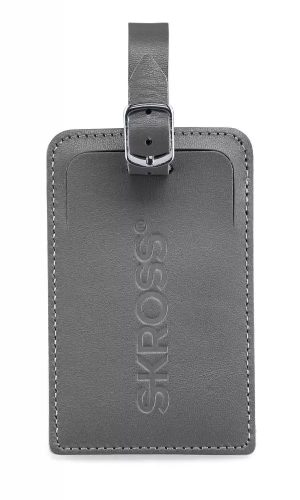 Етикетник за багаж Skross Luggage Tags, Карта за контакт, Сив