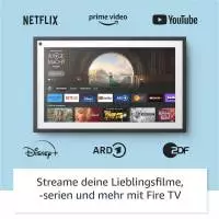 Смарт тонколона Amazon Echo Show 15, Сензорен екран, Fire TV, Черна