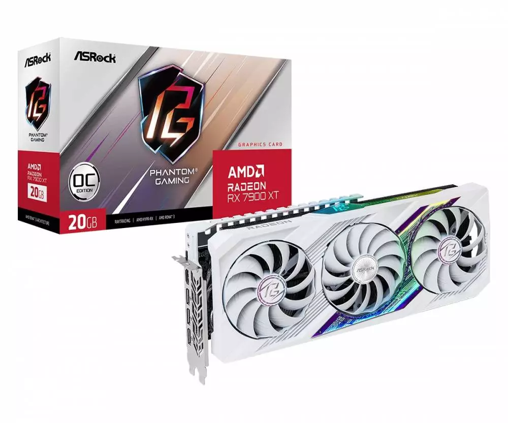 Видео карта Asrock AMD Radeon RX 7900 XT Phantom Gaming White 20GB OC