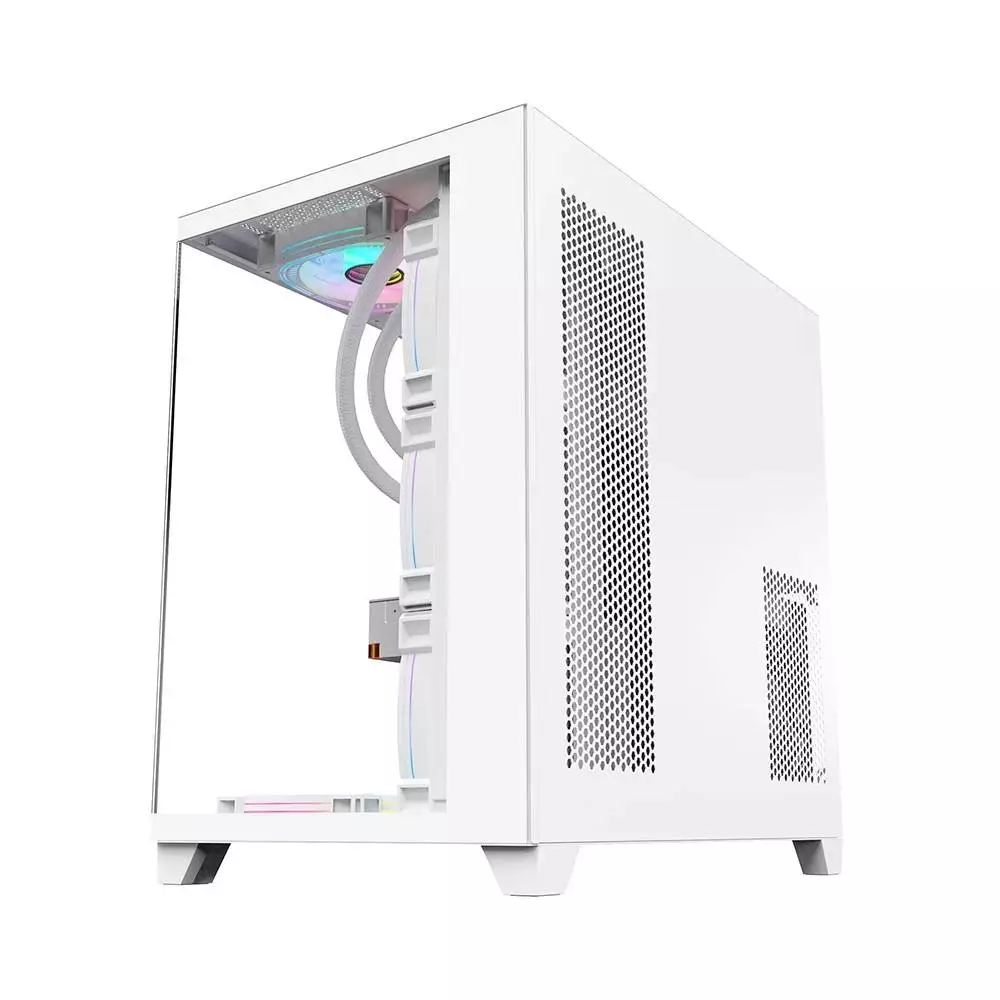 Кутия 1stPlayer MEGAVIEW MV8 White Case ATX