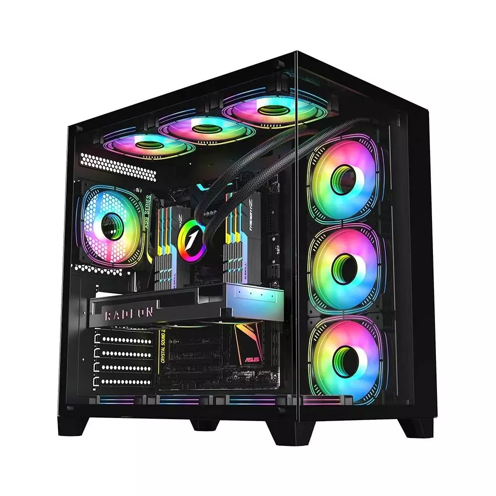 Кутия 1stPlayer MEGAVIEW MV8 Black Case ATX