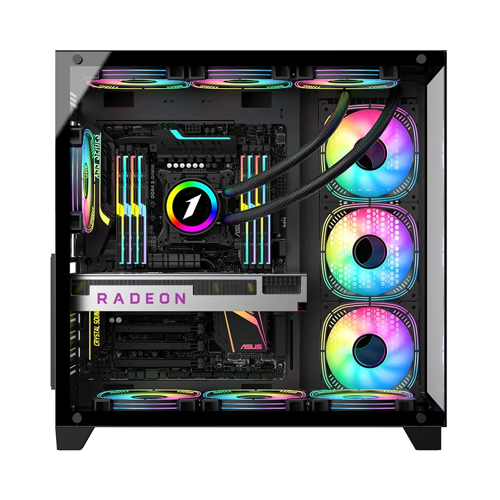 Кутия 1stPlayer MEGAVIEW MV8 Black Case ATX