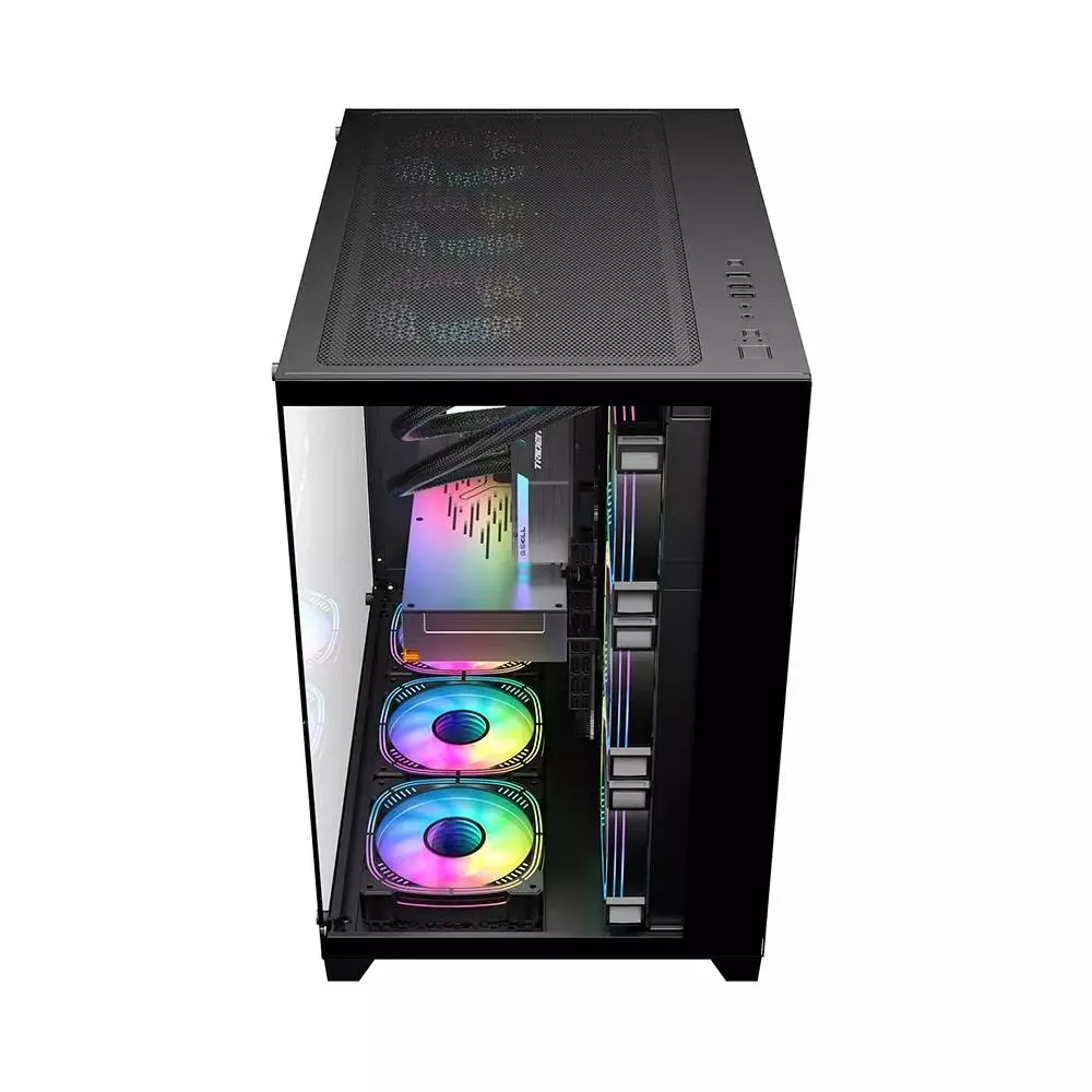 Кутия 1stPlayer MEGAVIEW MV8 Black Case ATX