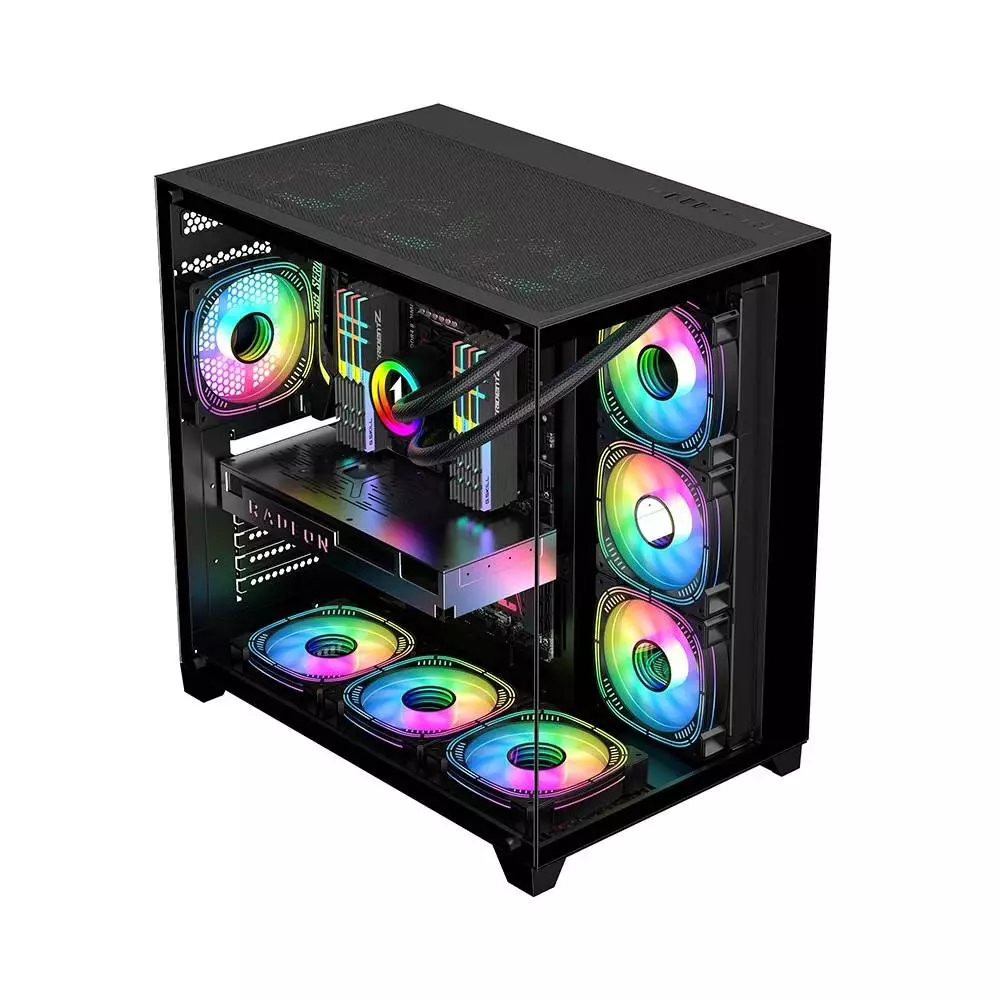 Кутия 1stPlayer MEGAVIEW MV8 Black Case ATX