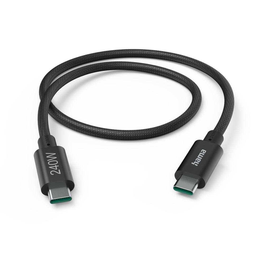 Hama Кабель для заряджання, "Full-Featured" USB-C - USB-C, 240 W, USB 3.2 Gen1, 5Gbit/s, 1,5 м