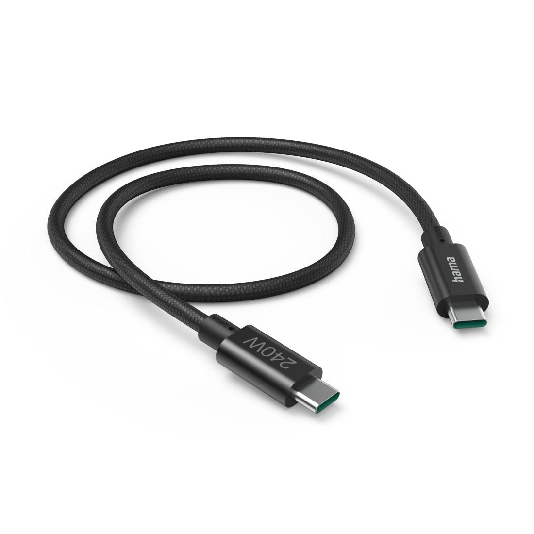 Hama Кабель для заряджання, "Full-Featured" USB-C - USB-C, 240 W, USB 3.2 Gen1, 5Gbit/s, 1,5 м