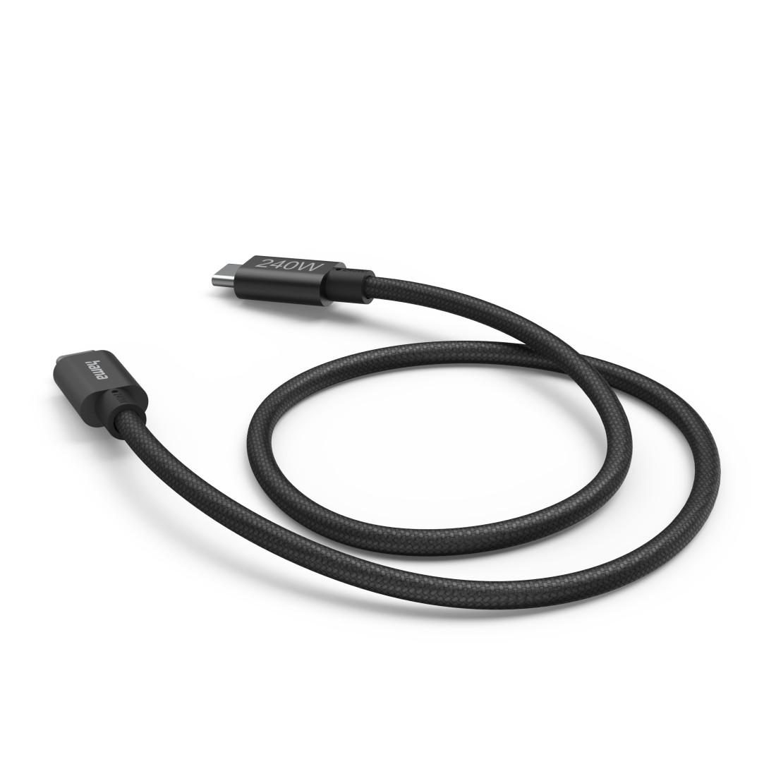 Hama Кабель для заряджання, "Full-Featured" USB-C - USB-C, 240 W, USB 3.2 Gen1, 5Gbit/s, 1,5 м