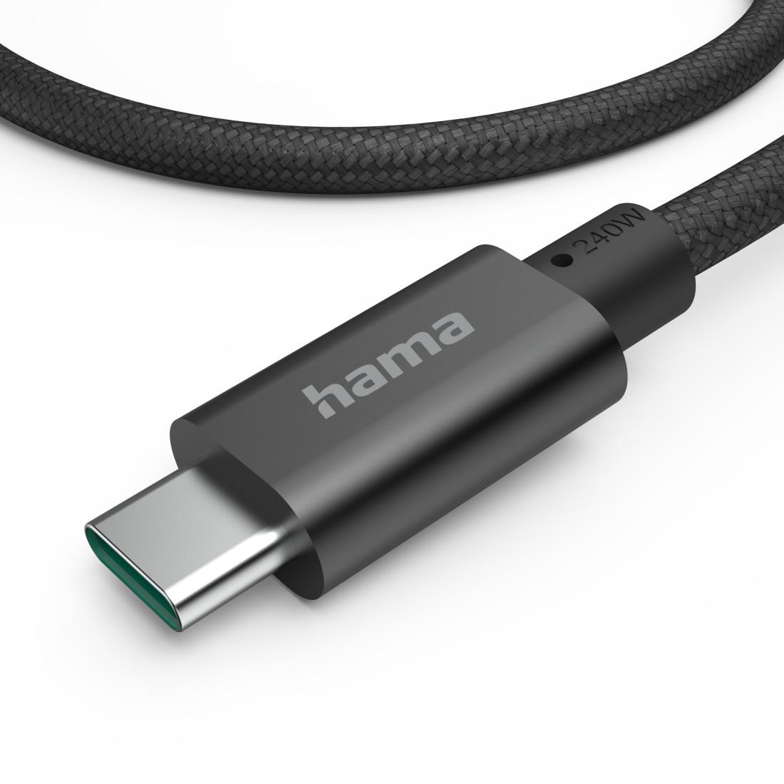 Hama Кабель для заряджання, "Full-Featured" USB-C - USB-C, 240 W, USB 3.2 Gen1, 5Gbit/s, 1,5 м