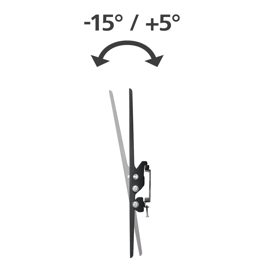Стенна стойка за TV, HAMA Tilt, 165 см, 75", до 60кг 