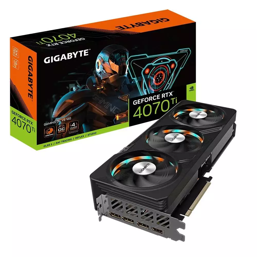 Видео карта Gigabyte GeForce RTX 4070 Ti GAMING OC V2 12G