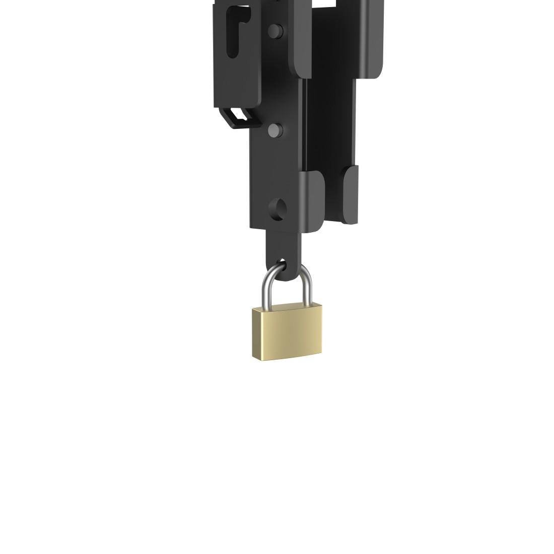 Soporte de pared para TV, 203 cm (80") hasta 50 kg, protección contra robo