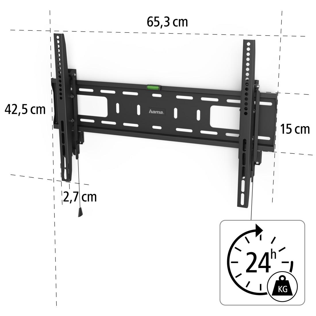 Soporte de pared para TV, 203 cm (80") hasta 50 kg, protección contra robo