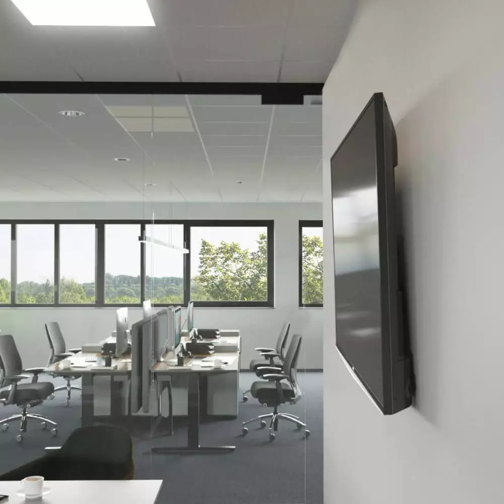 Soporte de pared para TV, 203 cm (80") hasta 50 kg, protección contra robo