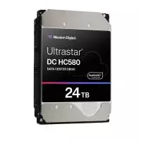 Твърд диск WD ULTRASTAR DC HC580 3.5", 24TB, 512MB, 7200 RPM- WUH722424ALE6L4
