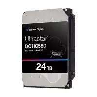 Твърд диск WD ULTRASTAR DC HC580 3.5", 24TB, 512MB, 7200 RPM- WUH722424ALE6L4