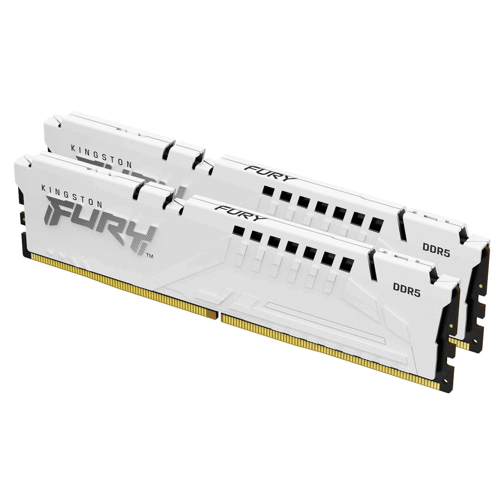 Памет Kingston FURY Beast White 32GB (2x16GB) DDR5 6000MHz CL36 AMD EXPO - KF560C36BWEK2-32
