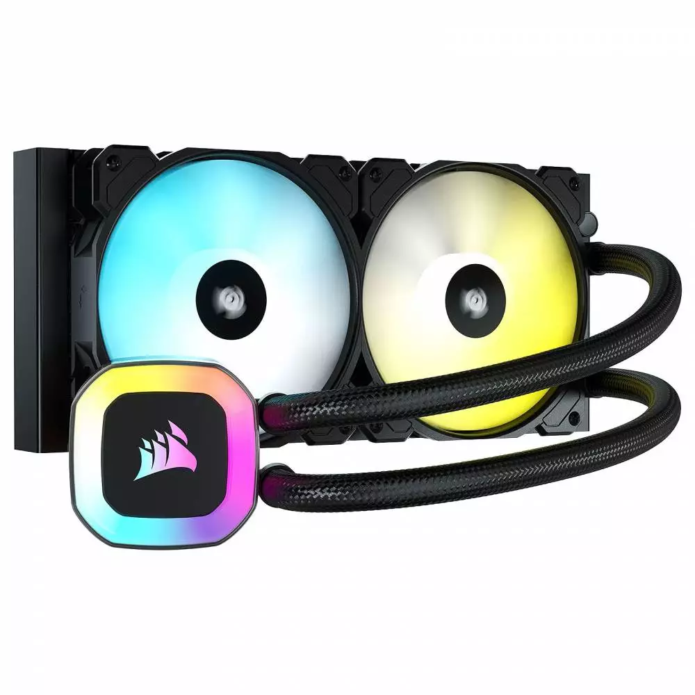 Воден охладител за процесор Corsair iCUE H100 RGB 240mm Liquid CPU Cooler - CW-9060053-WW