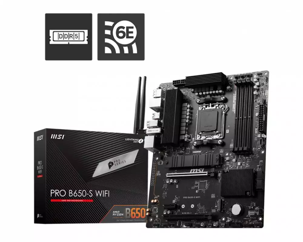 Дънна платка MSI PRO B650-S WIFI AM5