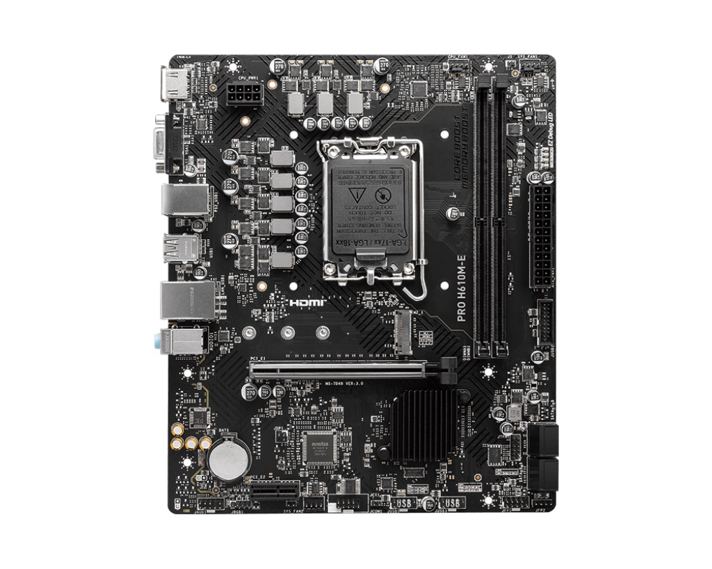 Дънна платка MSI PRO H610M-E LGA1700 DDR5