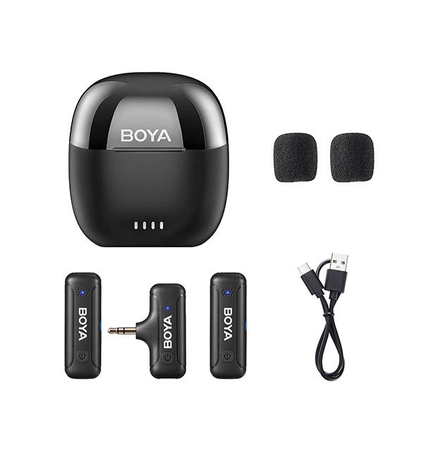 Безжична система микрофони BOYA Mini 2.4GHz, 3.5 mm
