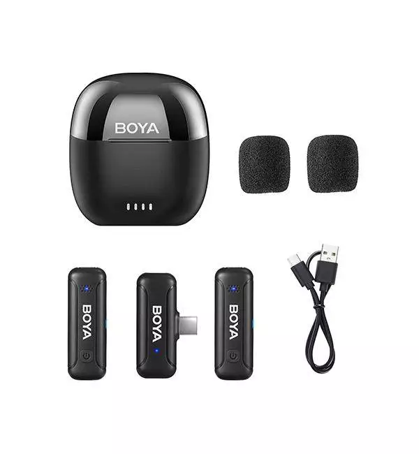Безжична система микрофони BOYA Mini 2.4GHz, USB-C
