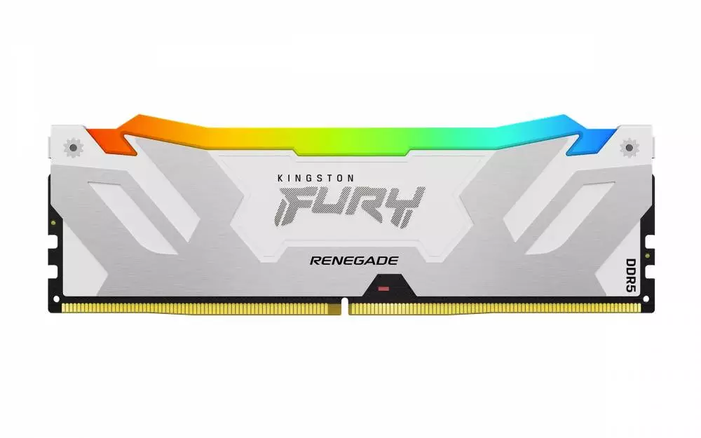 Памет Kingston Fury Renegade White RGB 32GB (2x16GB) DDR5 8000MHz CL38 - KF580C38RWAK2-32