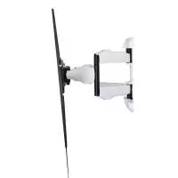 Стенна стойка за TV HAMA, Регулируема, 46"-90", до 75 кг, Черен/Бял