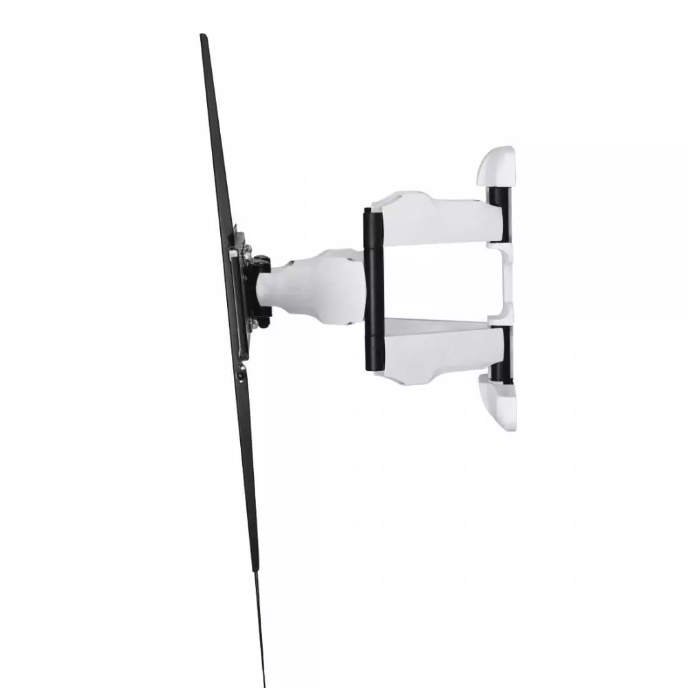 Стенна стойка за TV HAMA, Регулируема, 46"-90", до 75 кг, Черен/Бял
