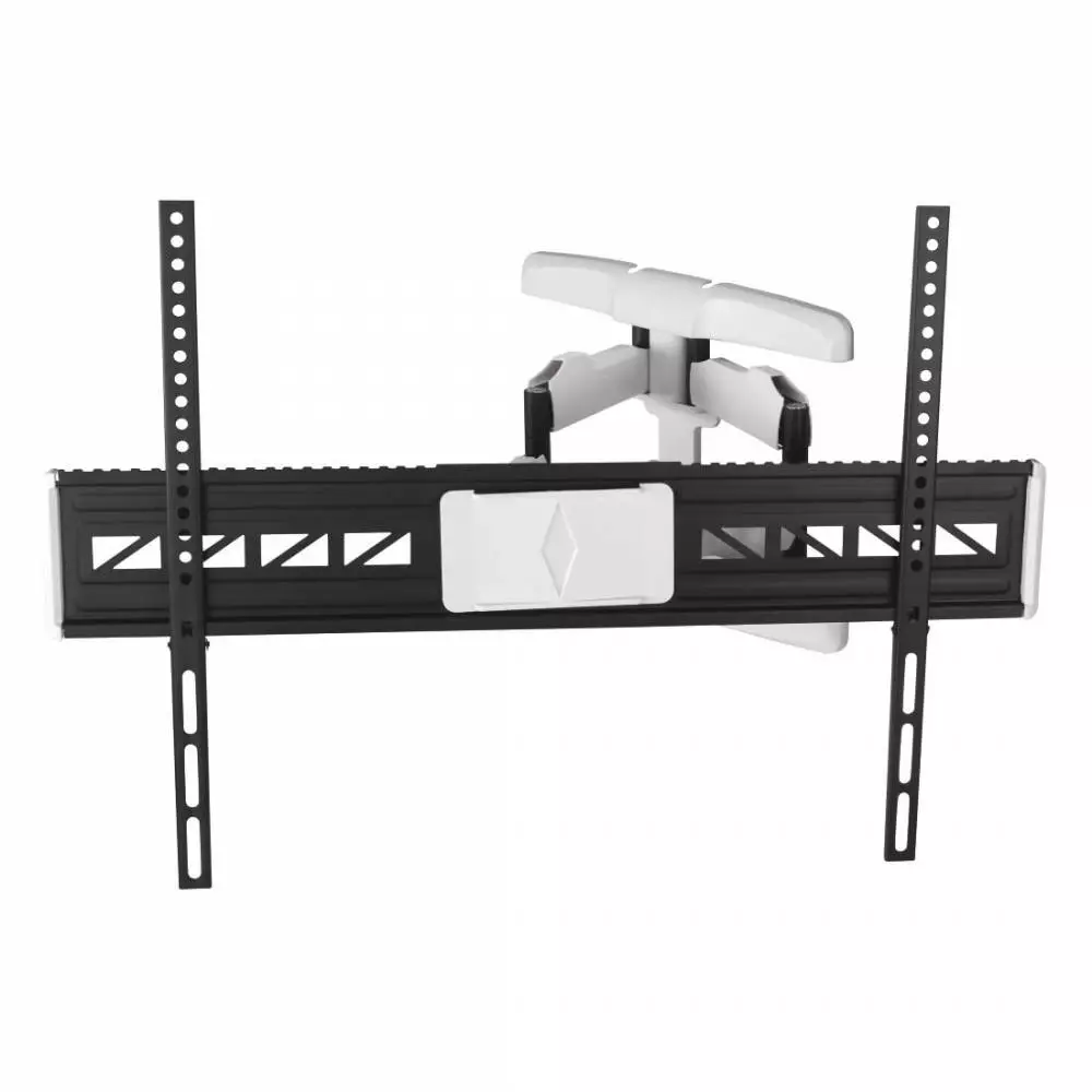 Стенна стойка за TV HAMA, Регулируема, 46"-90", до 75 кг, Черен/Бял