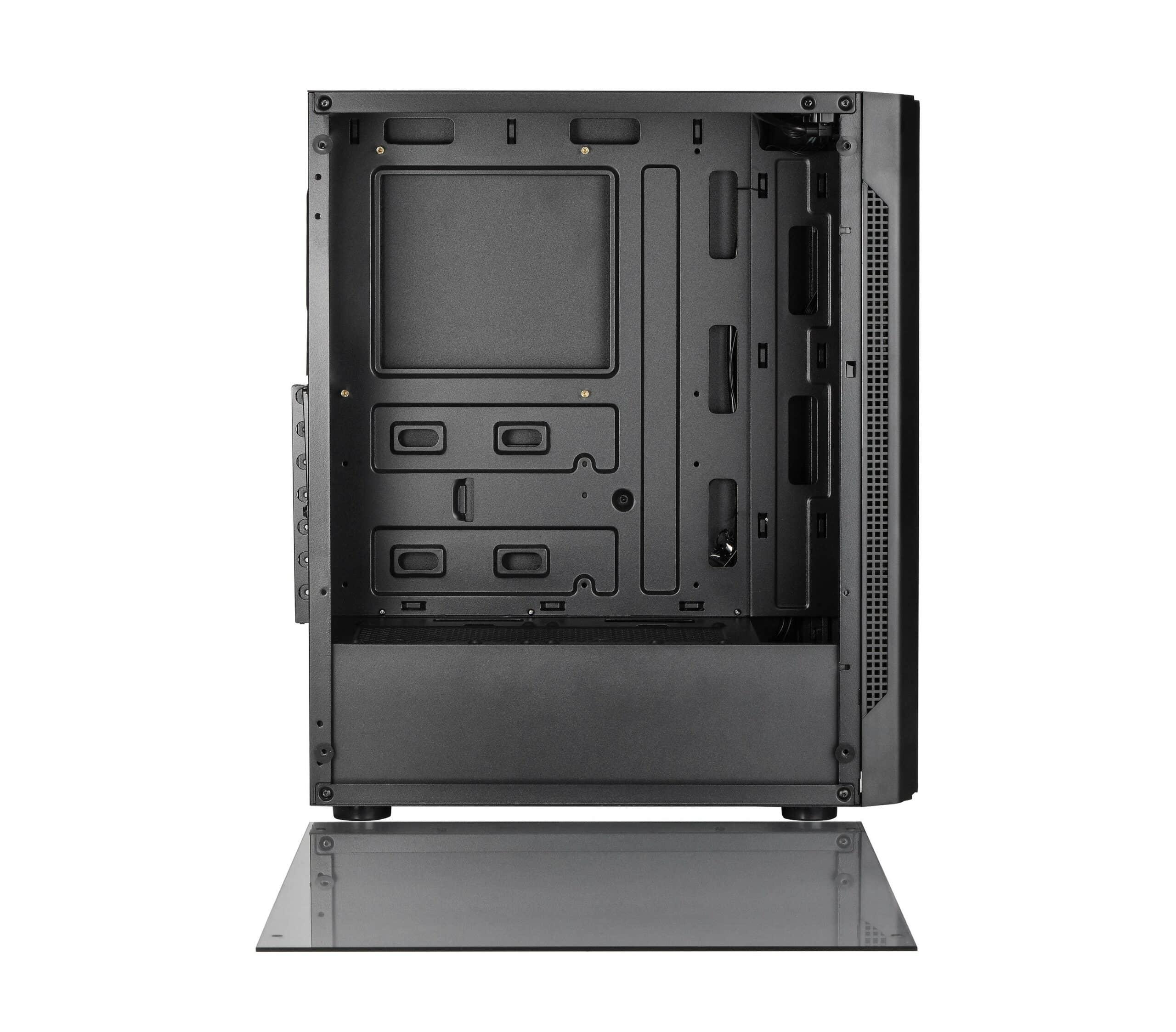 Кутия Spire SPM7022GU3-3RGB, Без захранване, 3 x RGB вентилатора, ATX, mATX