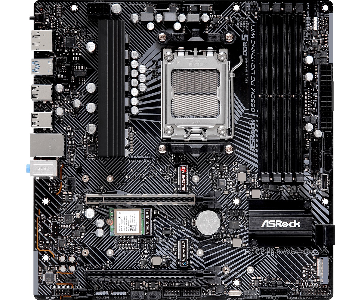 Дънна платка Asrock B650M PG Lightning WiFi AM5
