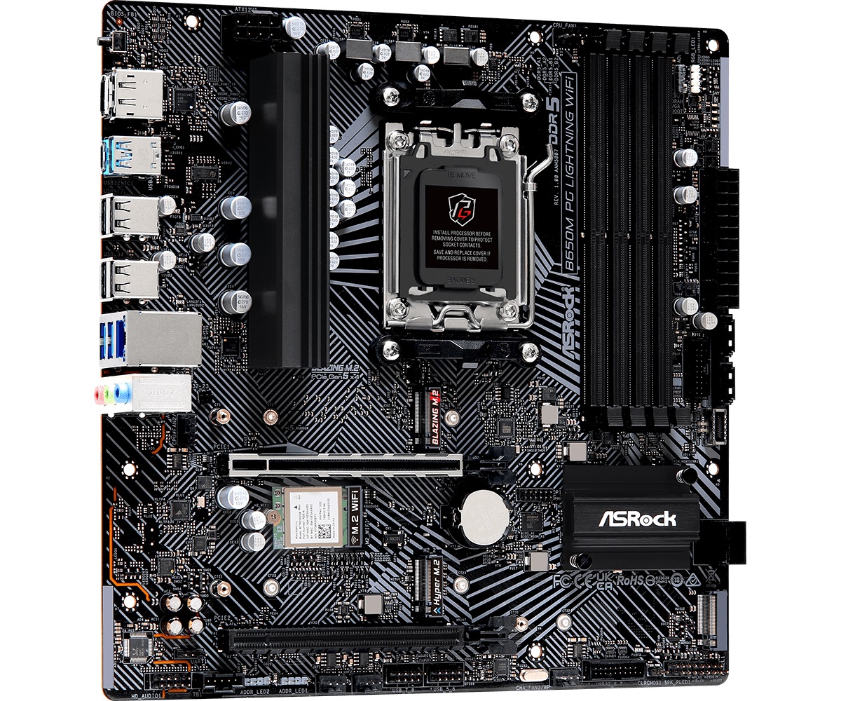 Дънна платка Asrock B650M PG Lightning WiFi AM5