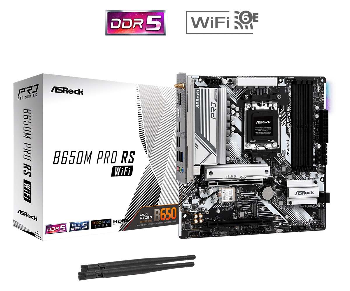 Дънна платка Asrock B650M Pro RS WiFi