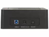 Външна докинг станция Delock 62661, за 2.5"/3.5" HDD/SSD, USB 3.0, Функция за клониране, Черен
