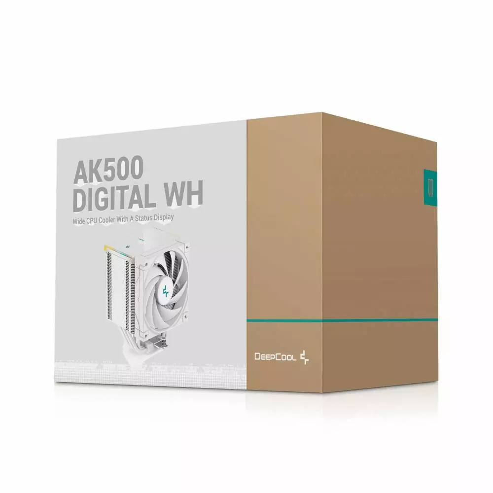 Охладител за процесор DeepCool AK500 DIGITAL White